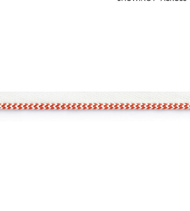 Scalamandre Zig Zag Cord Coral Trim Sample SC 0003C313