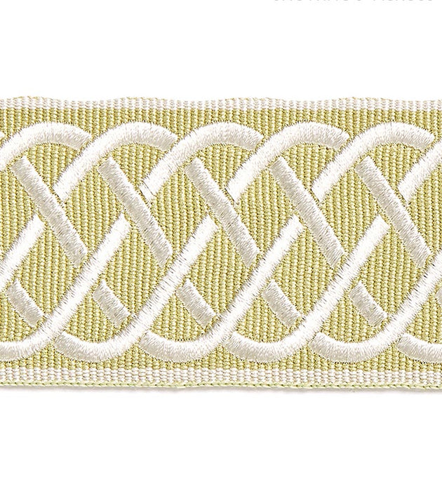 Scalamandre Helix Embroidered Tape Lettuce Trim Sample SC 0003T3284