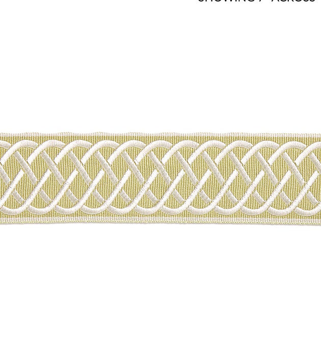 Scalamandre Helix Embroidered Tape Lettuce Trim Sample SC 0003T3284