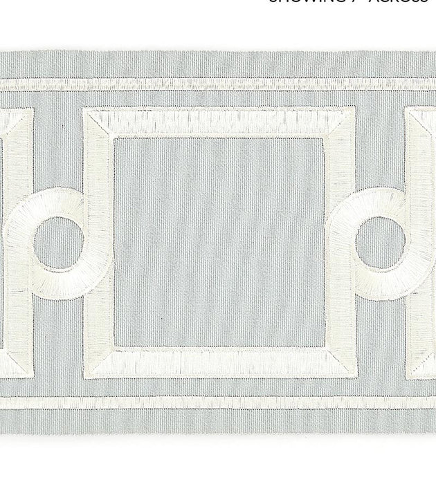 Scalamandre Square Link Embroidered Tape Rain Trim SC 0003T3287