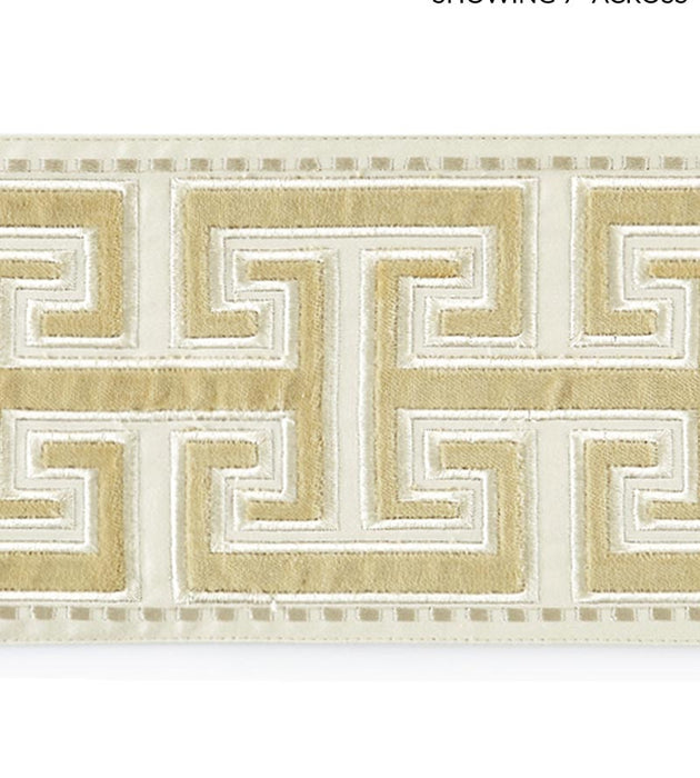 Scalamandre Luxor Velvet Tape Sand Trim SC 0003T3304