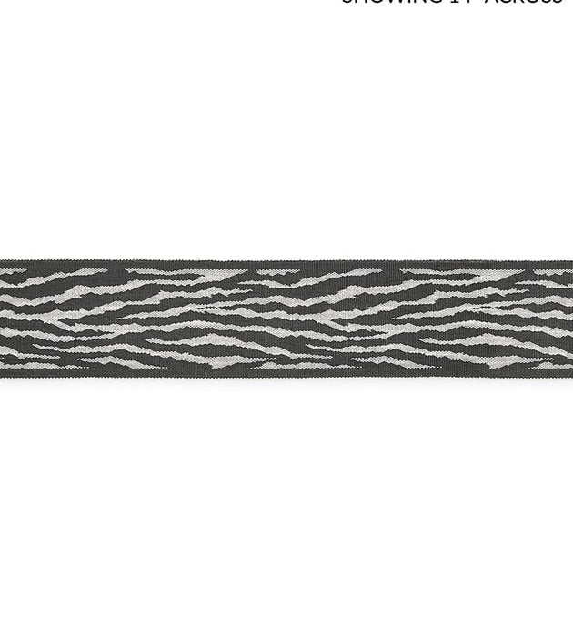 Scalamandre Tiger Tape Charcoal Trim SC 0003T3310