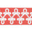 Scalamandre Empress Embroidered Tape Coral Trim Sample SC 0003T3321