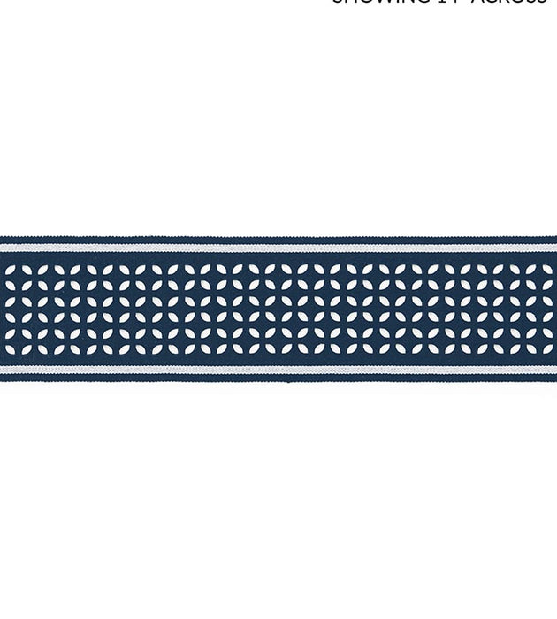 Scalamandre Cassis Laser Cut Tape Navy Trim SC 0003T3323