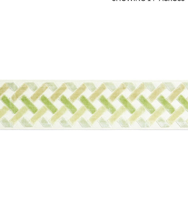 Scalamandre Parquet Velvet Tape Meadow Trim SC 0003T3326