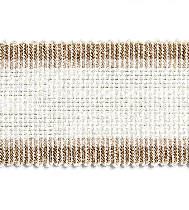 Scalamandre Odeon Shimmer Braid Fawn Trim Sample SC 0003V1249