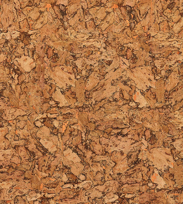 Scalamandre Cork Glimmer Natural & Copper Wallpaper Sample SC 0003WP88345