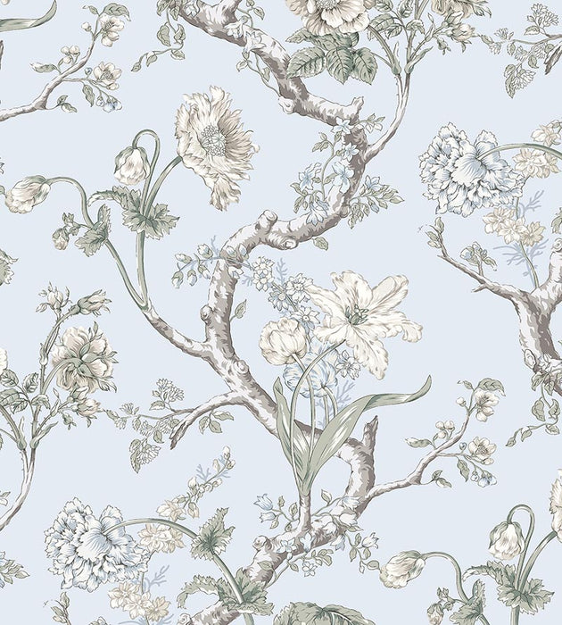 Scalamandre Andrew Jackson Floral Skylight Wallpaper Sample SC 0003WP88432