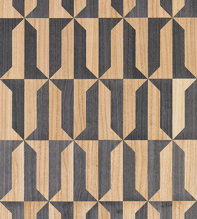 Scalamandre Mezzo - Wood Natural & Slate Wallpaper Sample SC 0003WP88462