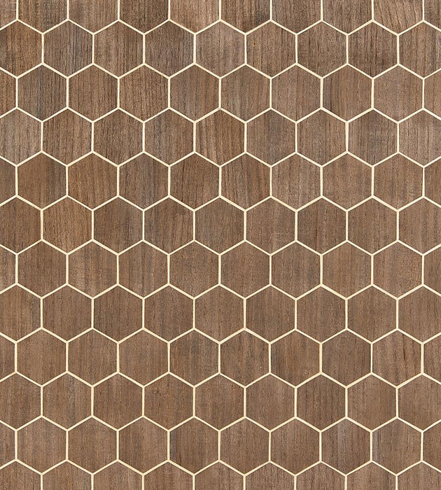 Scalamandre Andante Chocolate Wallpaper Sample SC 0003WP88477