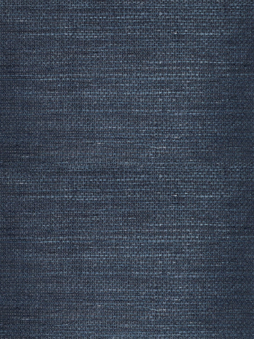 Scalamandre Taj Sisal - Ground Indigo Wallpaper Sample SC 0003WP88555G