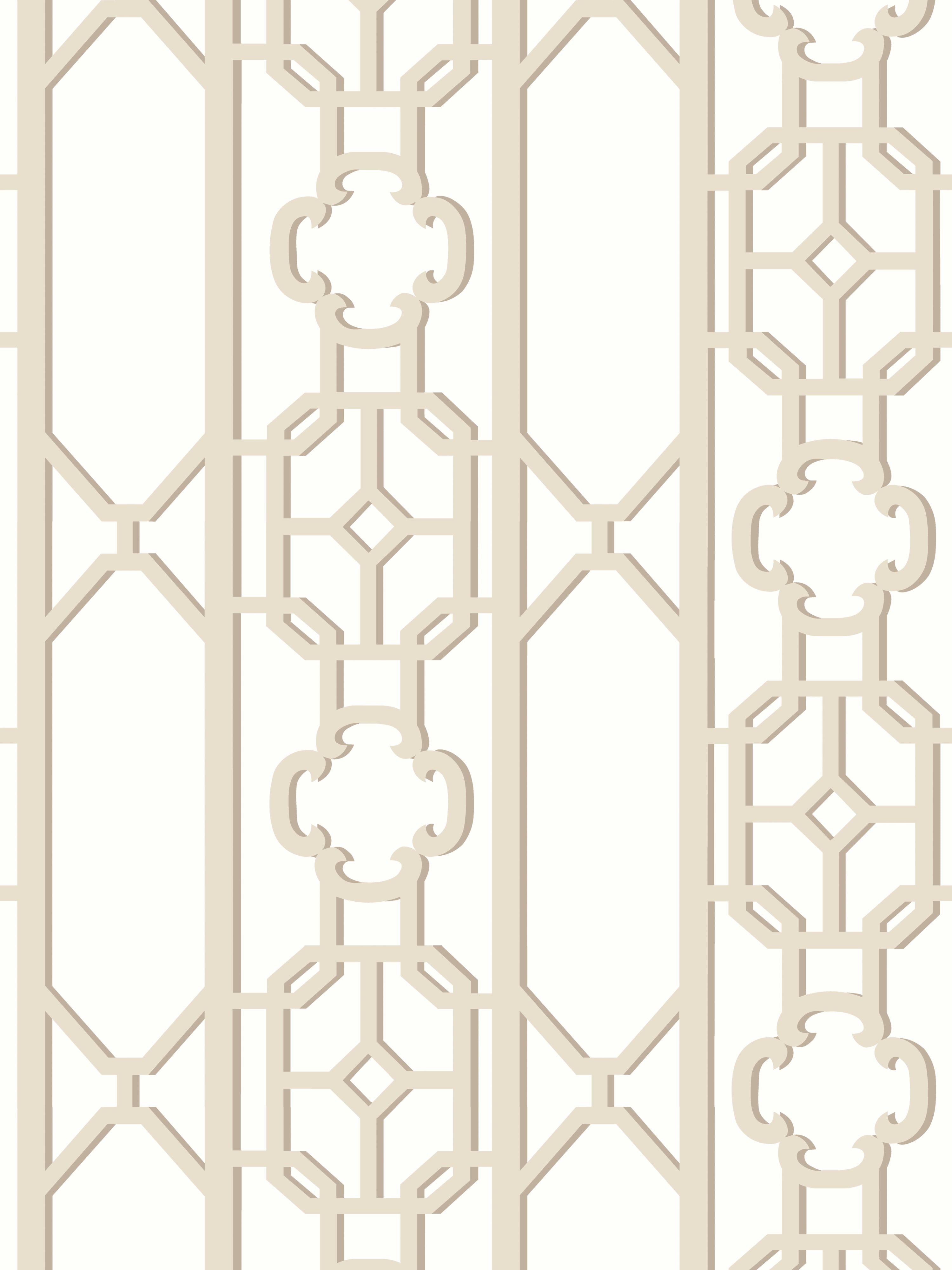 Scalamandre Joanna Fret Toffee Wallpaper SC 0003WP88582D