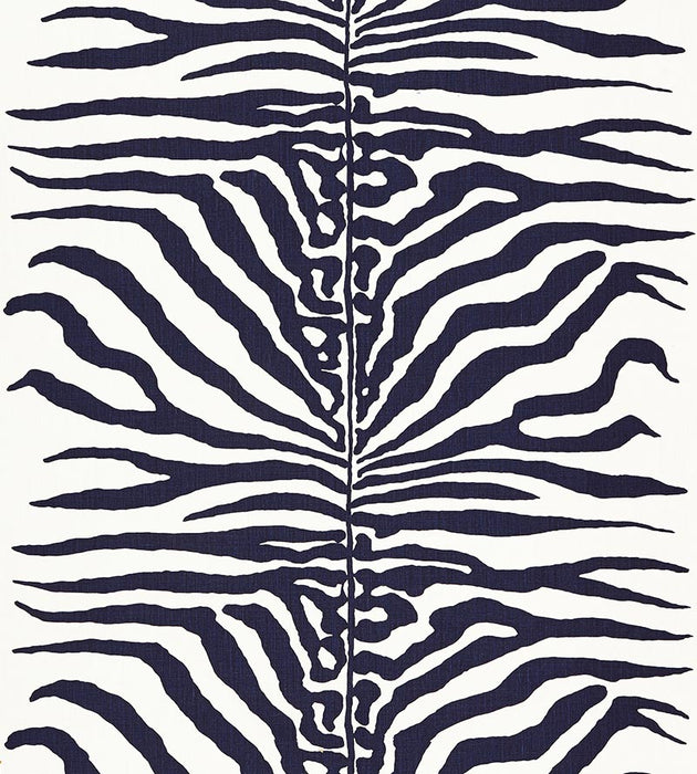 Scalamandre Zebra Navy Fabric SC 000416366M