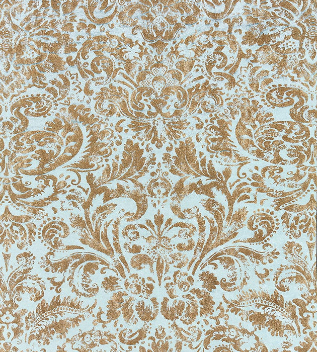 Scalamandre Palladio Velvet Damask Verdigris Fabric SC 000416592