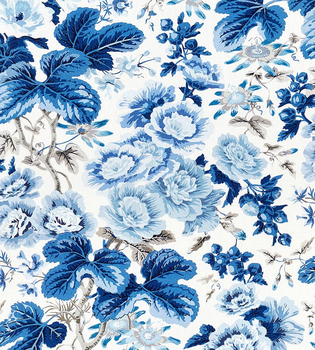 Scalamandre Highgrove Linen Print Porcelain Fabric SC 000416595