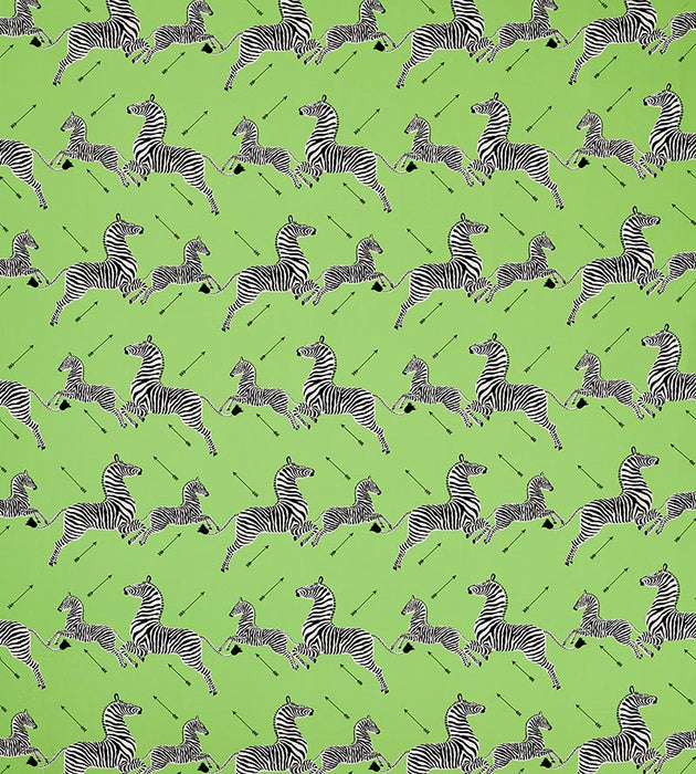 Scalamandre Zebras Petite Lime Fabric SC 000416641