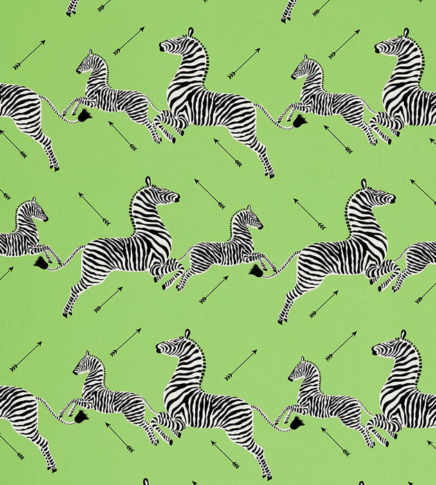 Scalamandre Zebras Petite Lime Fabric SC 000416641