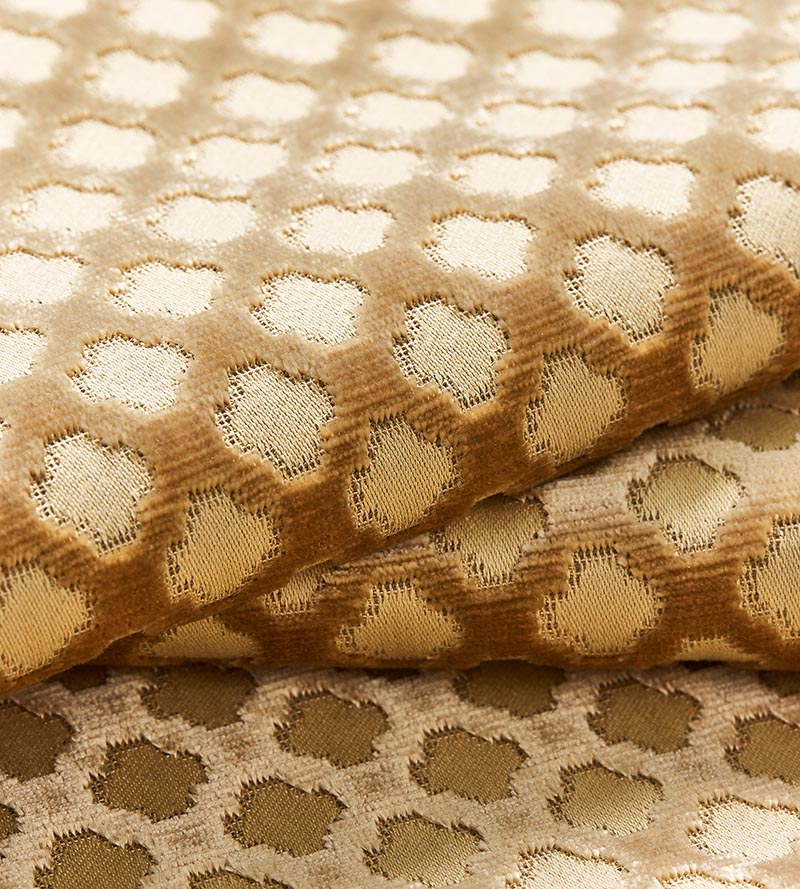 Scalamandre Pomfret Coffee On Beige Fabric SC 000426692