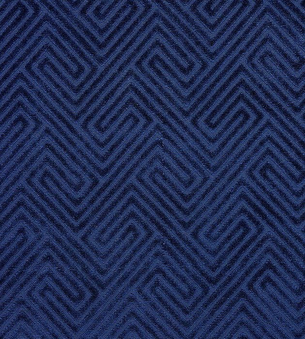 Scalamandre Meander Velvet Navy Fabric SC 000427060