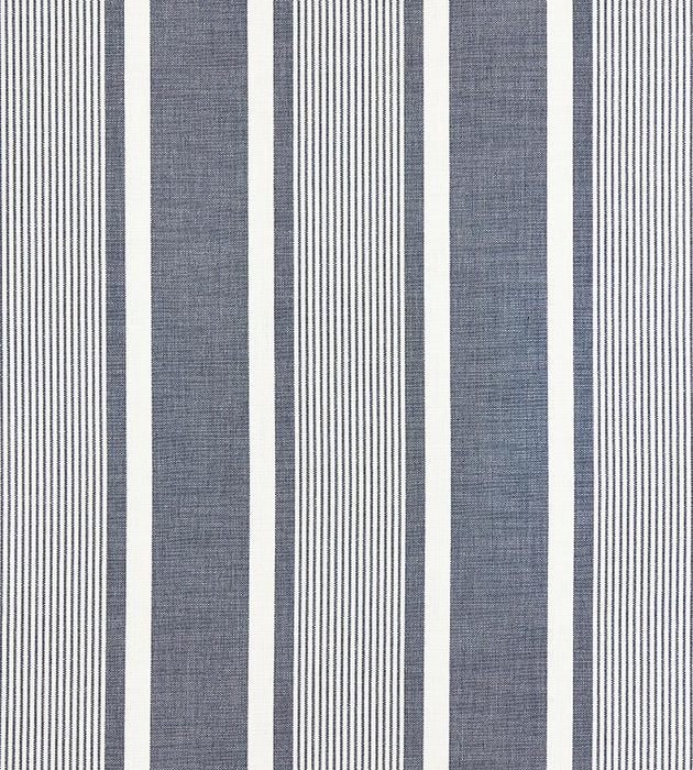 Scalamandre Wellfleet Stripe Denim Fabric SC 000427111