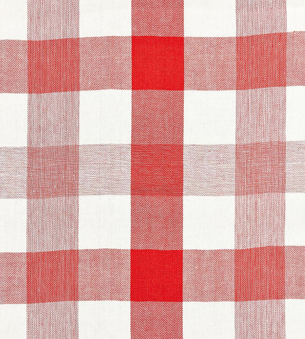 Scalamandre Westport Linen Plaid Coral Fabric SC 000427135