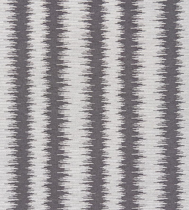 Scalamandre Konya Ikat Stripe Graphite Fabric SC 000427138