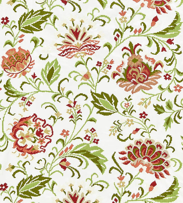 Scalamandre Delphine Embroidery Blossom Fabric SC 000427173