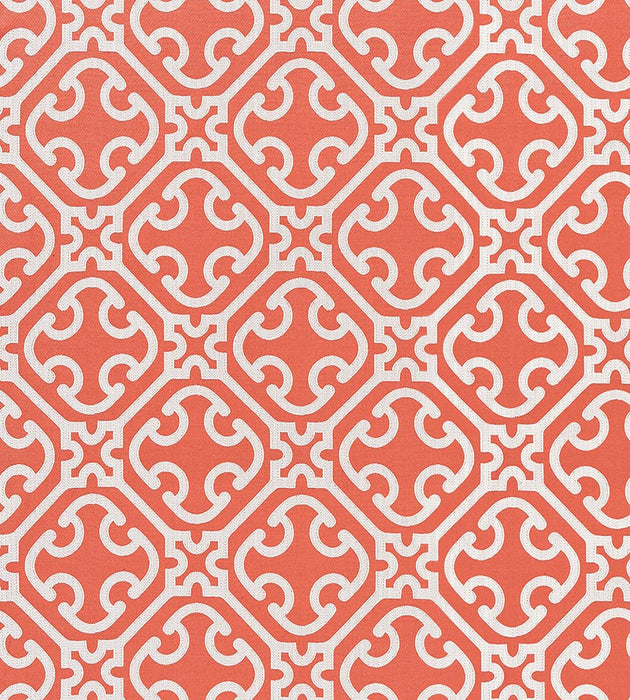 Scalamandre Ailin Lattice Weave Coral Fabric SC 000427214