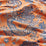 Scalamandre Dragon Tableau Persimmon Blue Fabric SC 000427327