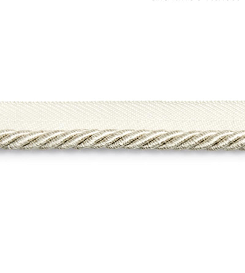 Scalamandre Boulevard Cord Parchment Trim Sample SC 0004C314