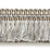 Scalamandre Shimmer Brush Fringe Silver Grey Trim Sample SC 0004FC1495