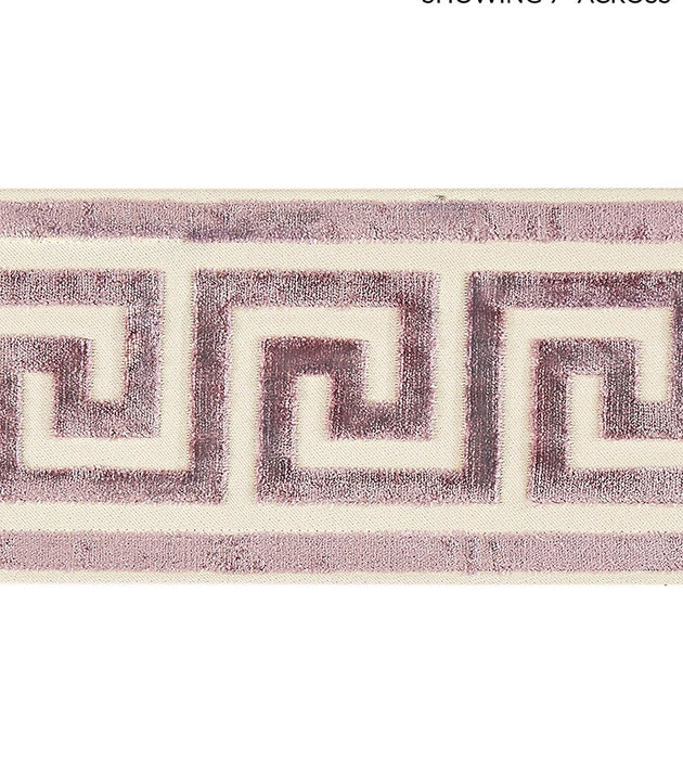 Scalamandre Greek Key Velvet Tape Amethyst Trim SC 0004T3279