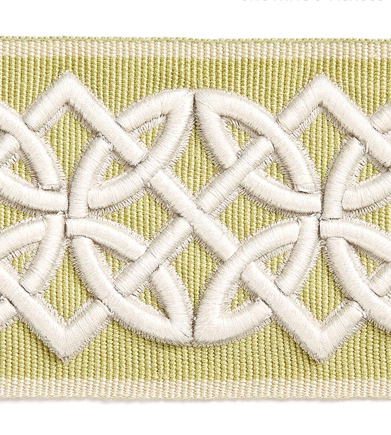 Scalamandre Celtic Embroidered Tape Lettuce Trim SC 0004T3282