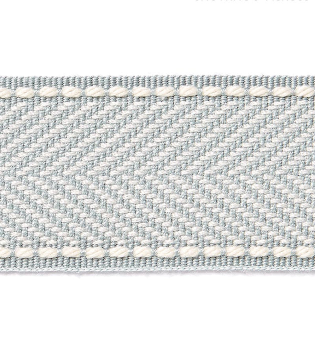 Scalamandre Montauk Herringbone Tape Mineral Trim Sample SC 0004T3285