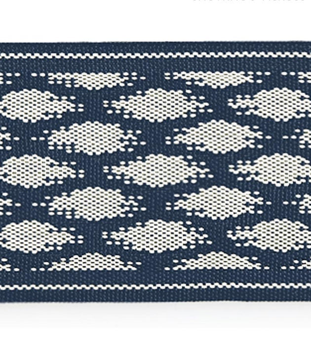 Scalamandre Patara Ikat Tape Indigo Trim SC 0004T3307