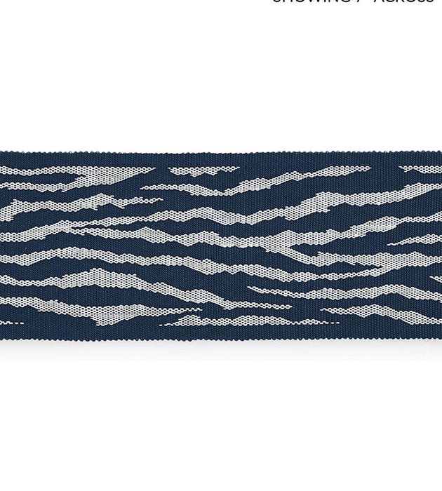 Scalamandre Tiger Tape Indigo Trim Sample SC 0004T3310