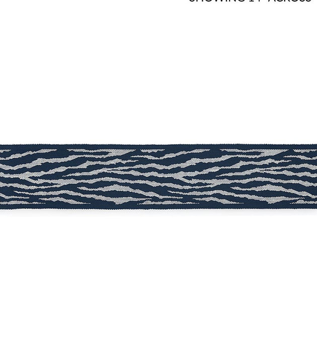 Scalamandre Tiger Tape Indigo Trim Sample SC 0004T3310