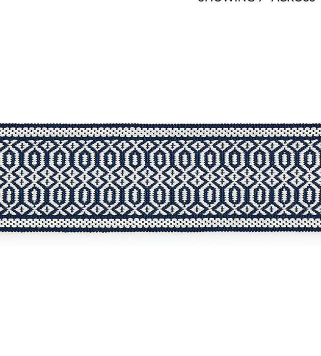 Scalamandre Tulum Diamond Tape Indigo Trim SC 0004T3312