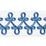 Scalamandre Empress Embroidered Tape Porcelain Trim Sample SC 0004T3321