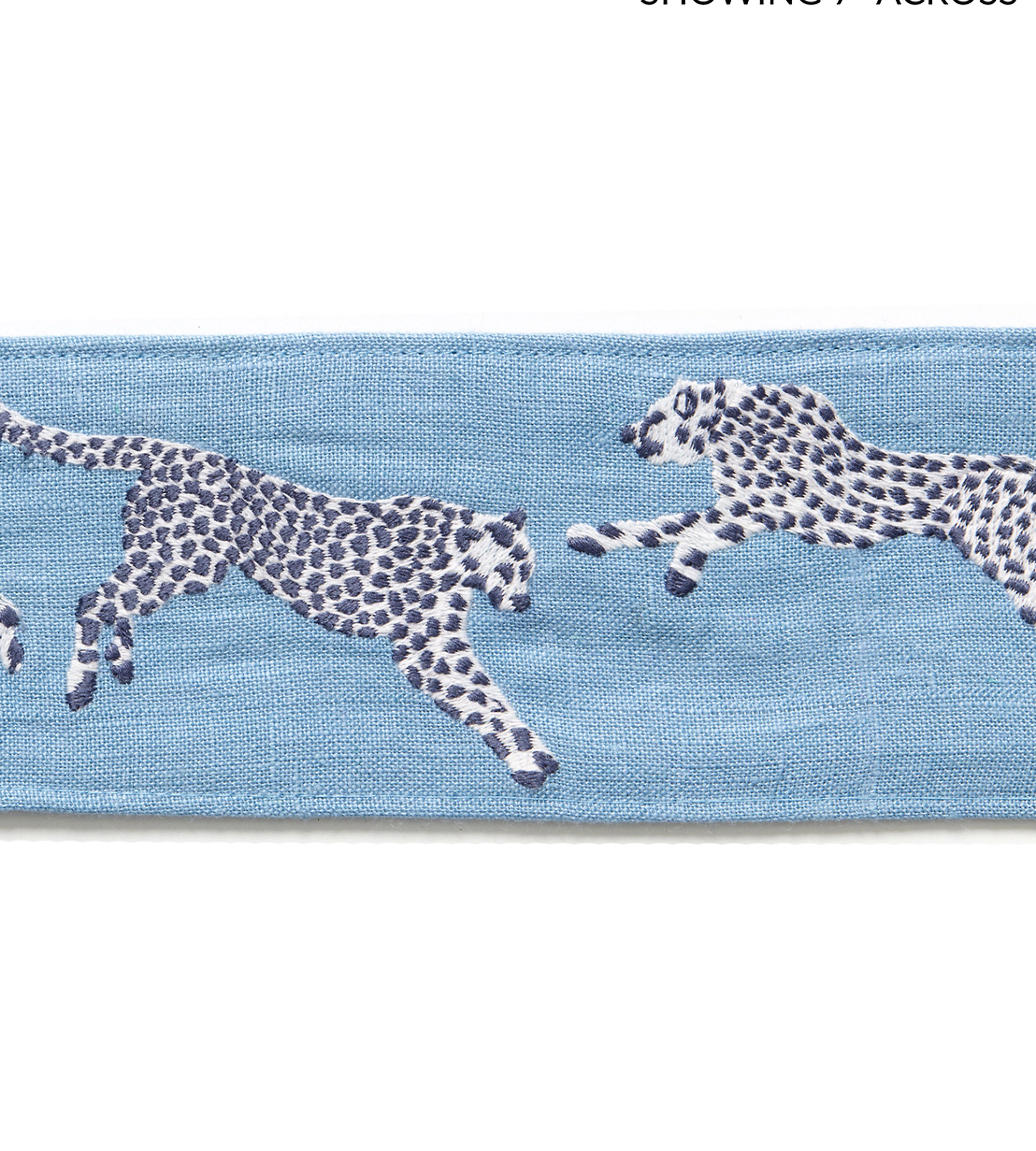 Scalamandre Leaping Cheetah Embrdry Tape Cloud Nine Trim SC 0004T3331