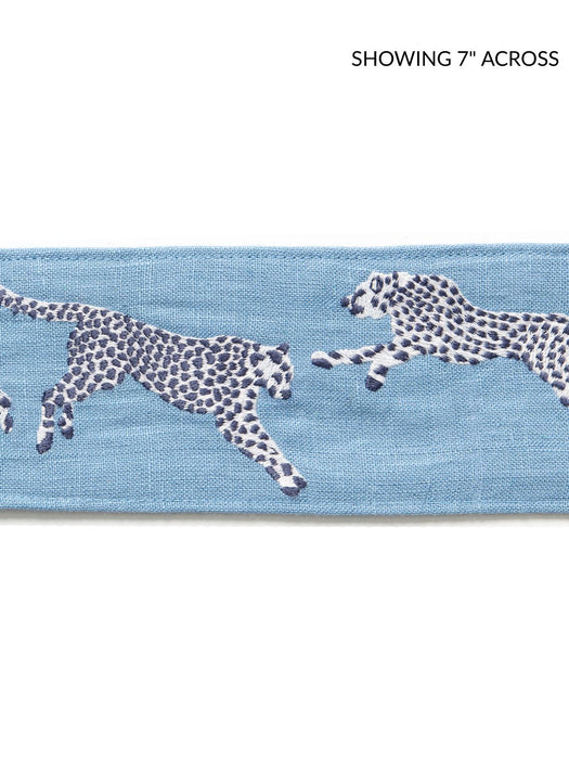 Scalamandre Leaping Cheetah Embrdry Tape Cloud Nine Trim SC 0004T3331