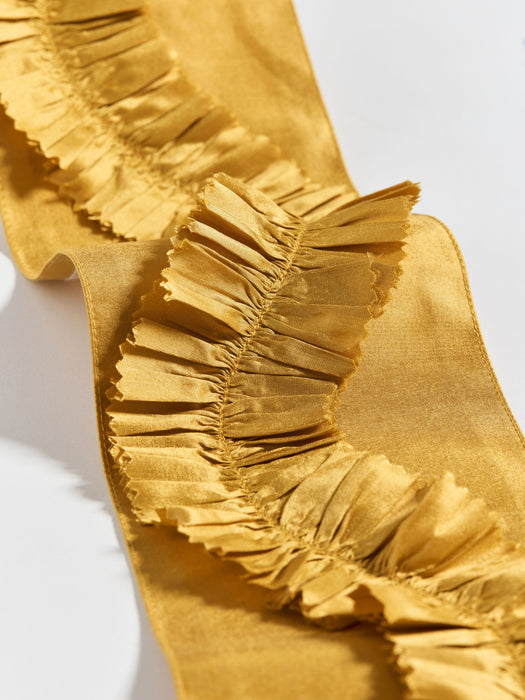 Scalamandre Ruffle Tape Golden Trim Sample SC 0004T3341