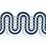 Scalamandre Serpentine Braid Indigo Trim Sample SC 0004V1246