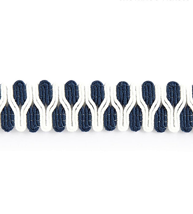 Scalamandre Playa Gimp Braid Indigo Trim Sample SC 0004V1247