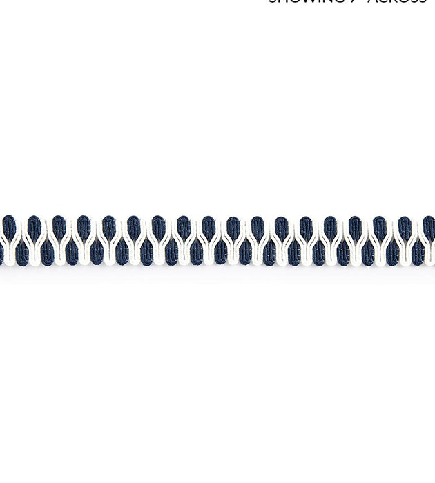 Scalamandre Playa Gimp Braid Indigo Trim Sample SC 0004V1247