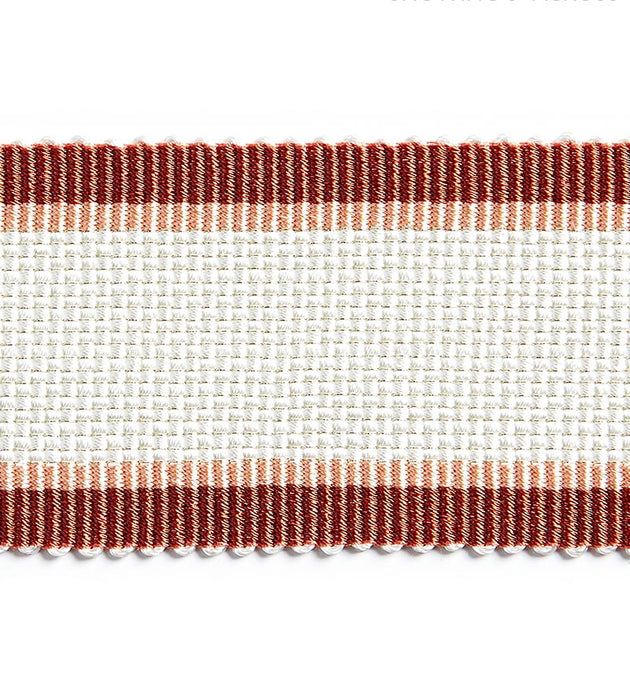 Scalamandre Odeon Shimmer Braid Cardinal Trim Sample SC 0004V1249