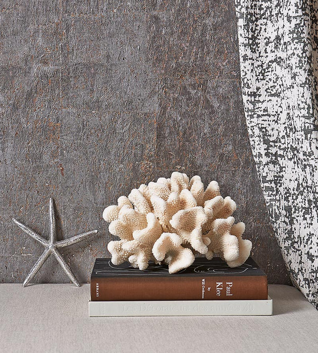 Scalamandre Metal Cork Graphite Wallpaper Sample SC 0004WP88336