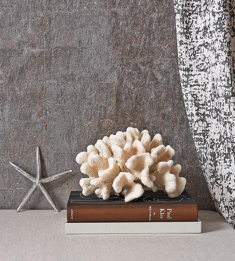 Scalamandre Metal Cork Graphite Wallpaper SC 0004WP88336