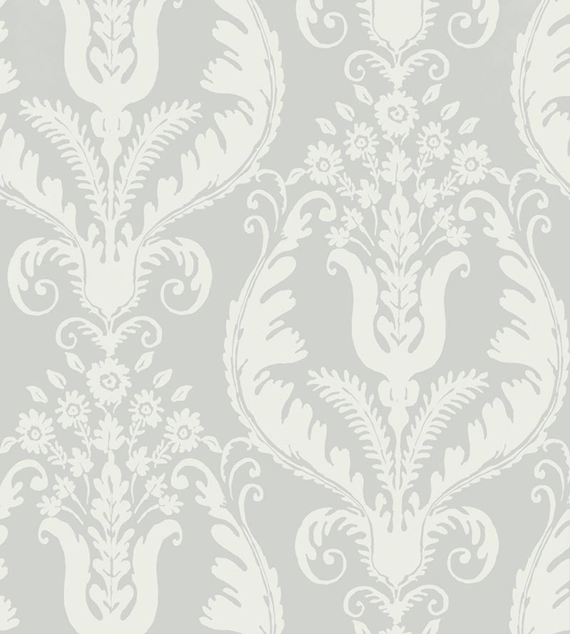 Scalamandre Primavera French Grey Wallpaper SC 0004WP88376