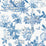 Scalamandre Shantung Garden - Removable Delft Wallpaper SC 0004WP88377PS